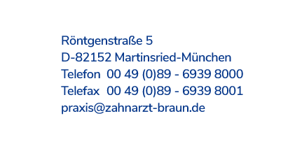 Röntgenstraße 5 - 82152 Martinsried-München